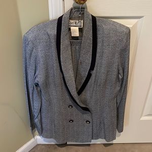 Sheri Martin New York navy blue dress suit size 8
